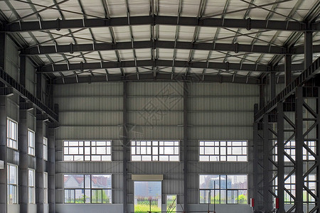 钢结构设计工厂内景背景
