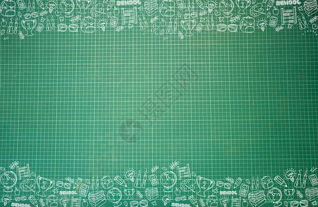 文具裁切板绿色背景绿板高清图片