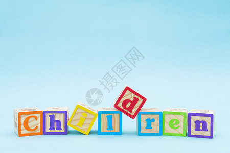 六一儿童节字母海报素材背景图片