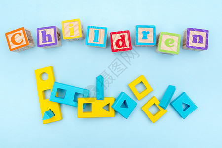 方块游戏六一字母素材背景