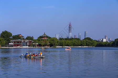 远景公园什刹海与CBD背景