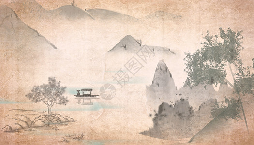 画海报中国风banner背景海报设计图片
