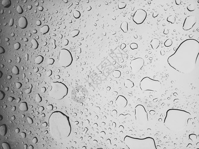 下雨天水滴窗户的水珠微距高清图片