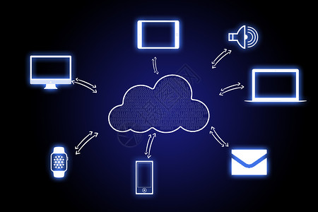 云服务云存储信息化数据云和数据对接设计图片