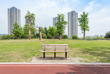 上海松江区上海松江中央公园背景