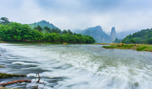 仙都青山绿水 自然风光背景