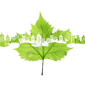 绿叶与日记本绿叶城市环保创意合成设计图片