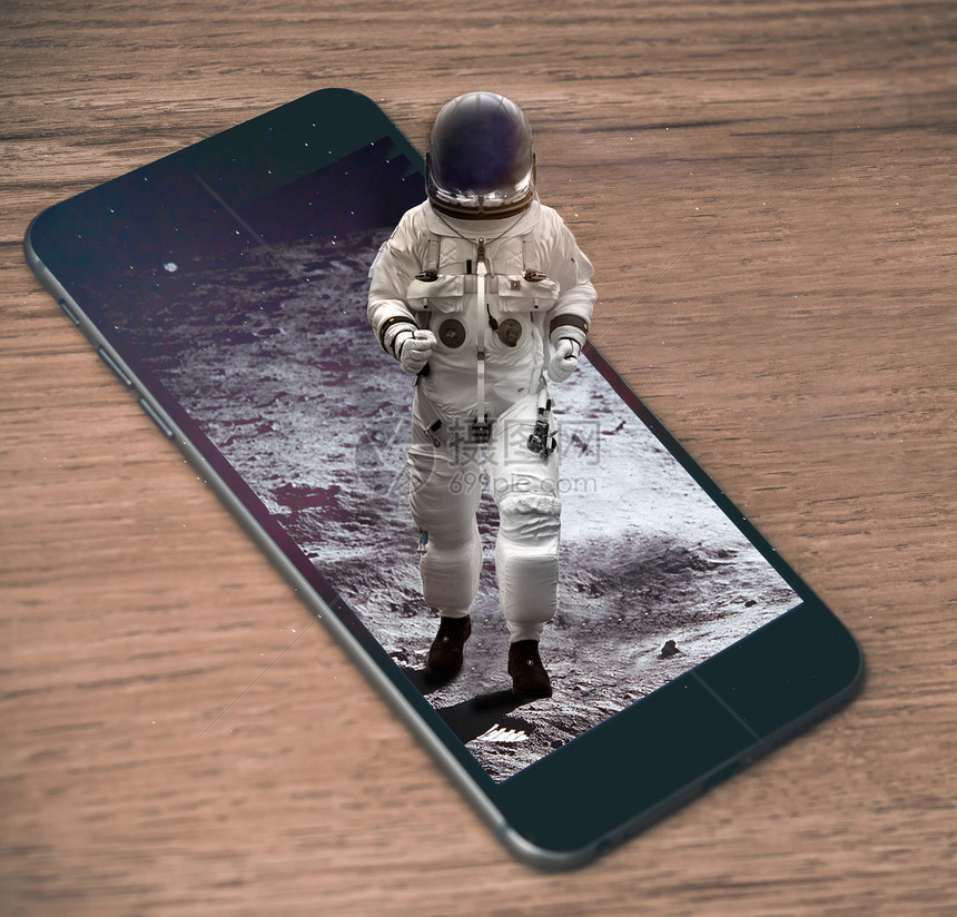 手机里的宇航员图片
