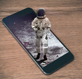 手机里的宇航员图片