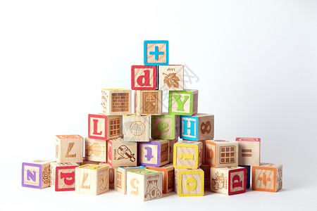 堆叠玩具儿童节方块堆叠背景
