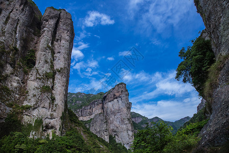 清新景区大气山脉山峰风景图片