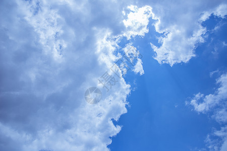 晴天蓝天白云背景素材图片