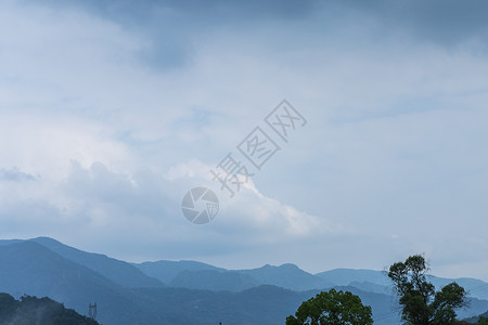 大气多云意境山脉自然风景图片