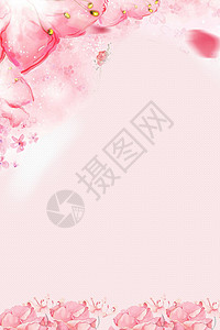 粉色花朵框架花设计图片
