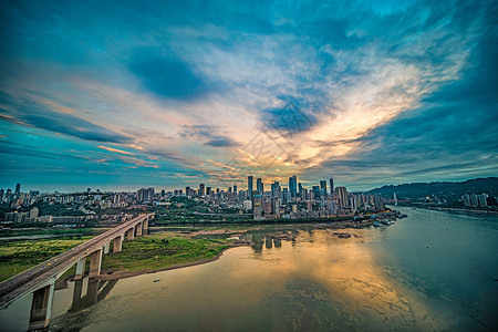 雾都孤儿重庆城市远景图背景