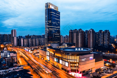 色彩变幻天空.城市之色背景