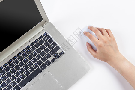 极简科技3d手握鼠标上网背景