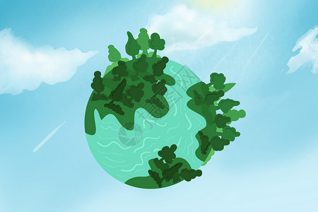 灯泡科技绿色环保世界图片