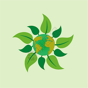 持续改善素材绿色清新创意环保素材插画