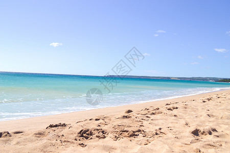 海边沙滩自然美透彻的高清图片