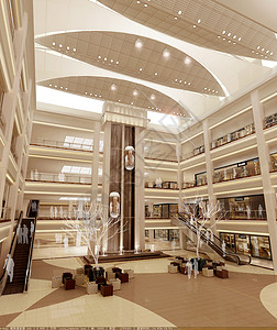 建材商场商场室内装修设计效果图背景