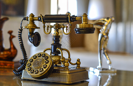 复古的电话欧式复古家具高清图片