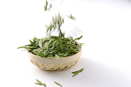 白色竹子素材茶叶动态素材背景