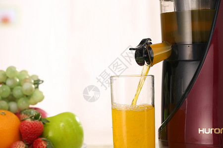 榨汁机水果蔬菜汁高清图片