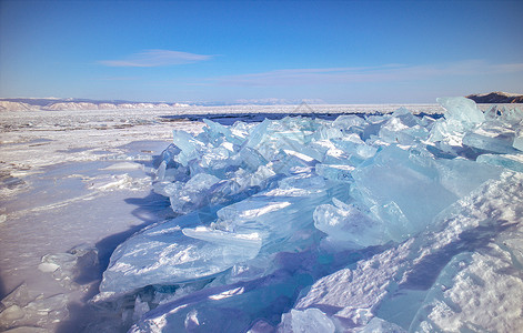 蓝色的冰山户外利亚高清图片