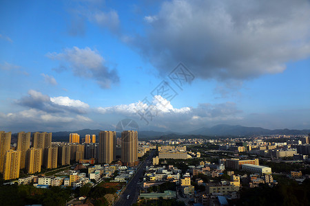 仲恺高新区蓝天白云背景