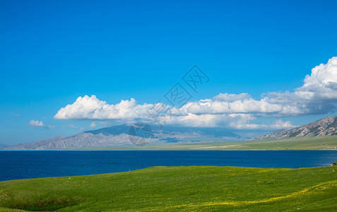 新疆风光背景图片