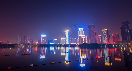 天鹅湖夜景天鹅湖夜景高清图片