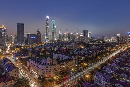 上海陆家嘴浦东夜景图片
