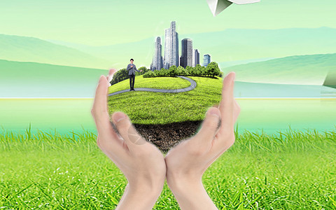 生态建设素材绿色城市的发展建设设计图片