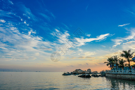 珠海海岸-珠海渔女风景区海景背景图片