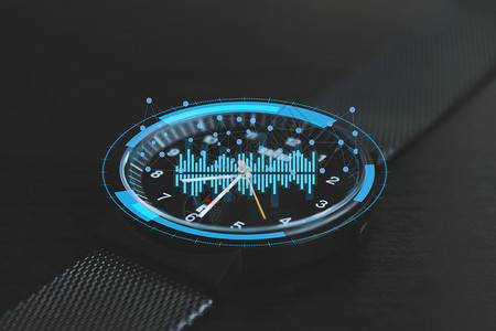 银色指南针科技手表设计图片