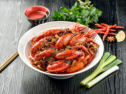 日本菜谱美食龙虾背景