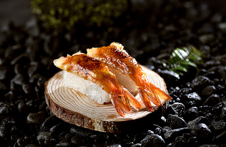 寿司虾美食龙虾背景