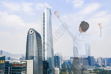 窗台俯视成功男士俯视城市设计图片