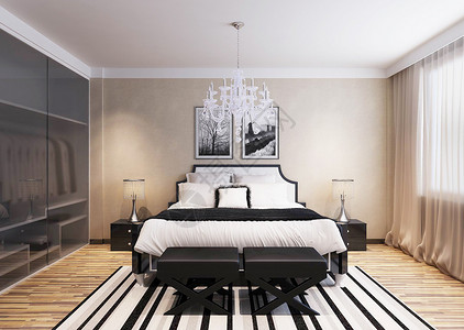欧式床品欧式卧室效果图背景