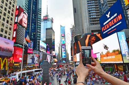LED贴图美国纽约时代广场背景
