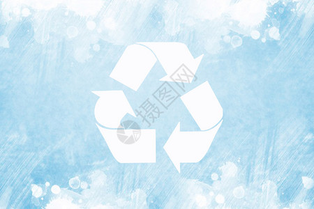 能源浪费可回收标志展示设计图片
