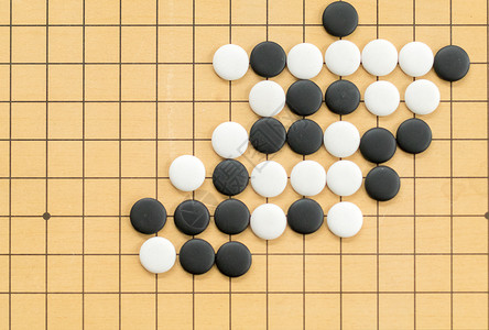 黑白棋围棋五子棋棋局拍摄背景