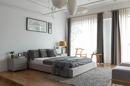 家具北欧风卧室高清图片