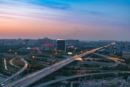 北京五环路交通立交桥高清图片