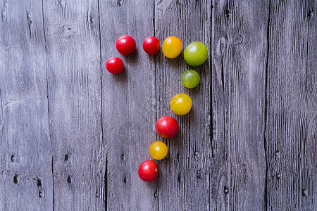 彩色聚餐水果数字背景