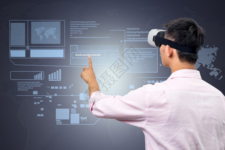 VR眼镜图标VR眼镜点击科技图设计图片