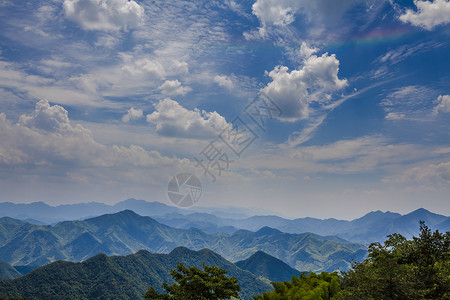 山间竹林山脉风光背景