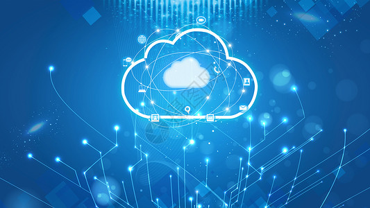 电子信息背景云端数据设计图片