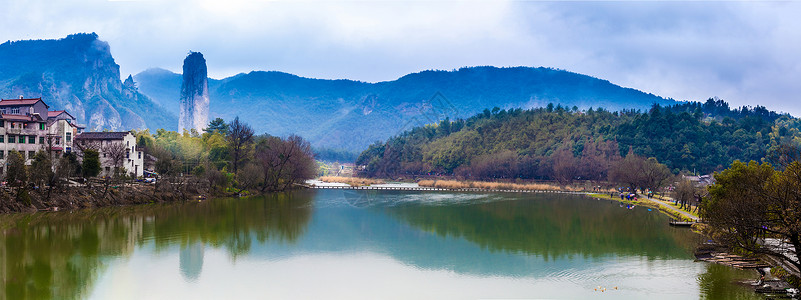 缙云仙都鼎湖峰风光高清图片